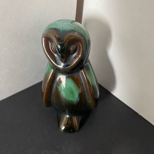 Vintage Blue Mountain Pottery 3” High Snowy Owl